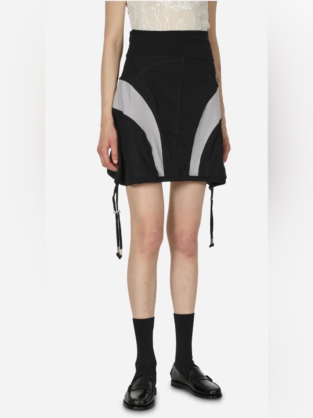 NWOT TOILÉ STUDIOS Plug Transformable Balloon Midi Skirt Black L/XL Cotton